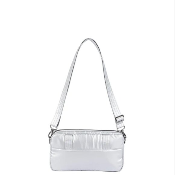 New (without tags) Lug Silver Switcheroo Crossbody w/new Lug Embossed Strap - Picture 5 of 10